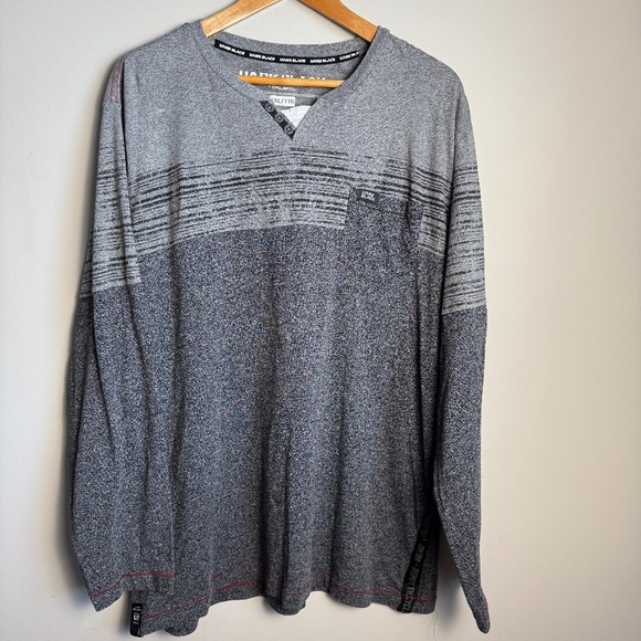 Dark Black‎ by Projek Raw XXL Men's Long Sleeve T-Shirt Marled Gray Streetwear - Picture 1 of 14